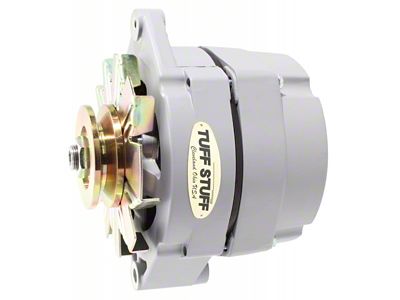 1973-1983 Camaro Alternator; 100 AMP; OEM Or 1 Wire; V Groove Pulley; Gray Primer Powdercoat;