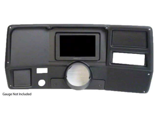 1973-1983 Chevy-GMC Truck Holley EFI Gauge 6.86 Molded ABS Instument Panel For Trucks Without AC, Classic Dash