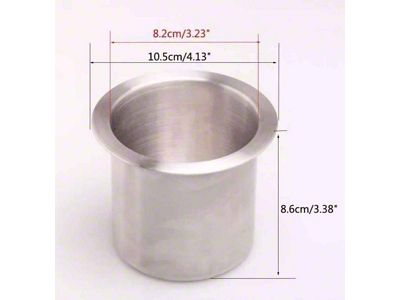 Stainless Steel Cup Holder, Double, 73-87