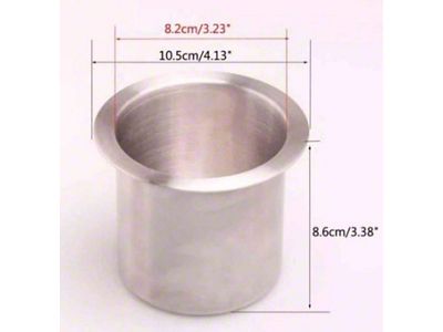 1973-1987 Chevy-GMC Truck Cup Holder, Stainless Steel-Triple