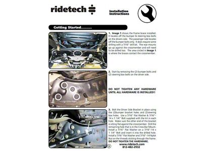 1973-1987 Chevy-GMC Truck Front Frame Braces-2WD, Ridetech