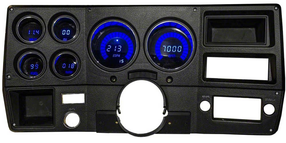 Digital Dash Panel For 1973-1987 Chevy & GMC Trucks - Intellitronix, Red LEDs, DP6004R