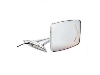 1973-1987 Chevy-GMC Truck Outside Door Mirror With LED Turn Signal, Convex-Right
