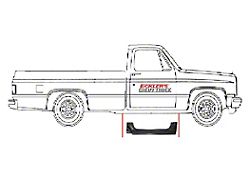 1973-1987 Chevy & GMC Truck Panel, Rocker, Outer, Right