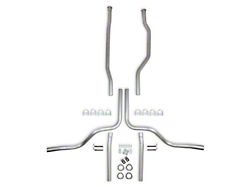 1973-1987 Chevy-GMC Truck Hooker Header Back Dual Exhaust System Without Mufflers, 4WD-Small Block