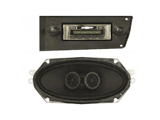 Custom Autosound 740 Radio,GMC Truck w/Dash Speaker, 73-88