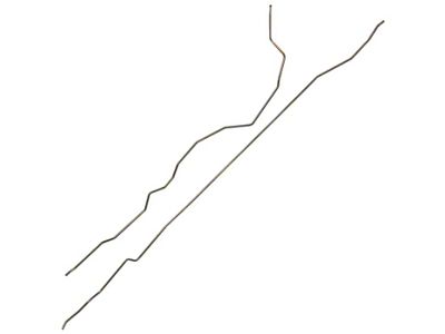 1973-75 Ford F-100 & 1975 F-150 2WD Longbed Pickup 3/8 Main Fuel Lines - 2 Pieces, Rear Tank - Stainless Steel
