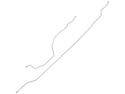 1973-75 Ford F-100 & 1975 F-150 2WD Shortbed Pickup 3/8 Main Fuel Lines - 2 Pieces, Rear Tank - Stainless Steel