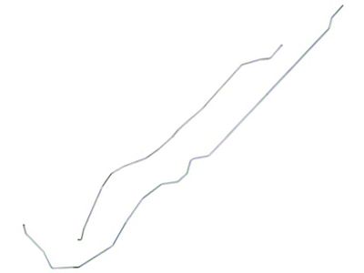1973-75 Ford F-100 & 1975 F-150 2WD Shortbed Pickup 5/16 Fuel Vapor Lines - 2 Pieces, Rear Tank - Stainless Steel