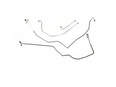 1973-76 Chevy-GMC Truck Front Stainless Brake Lines- Power Disc 2WD (1/2 & 3/4 Ton)