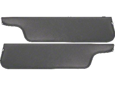 1973-79 Ford Pickup Sun Visors, New Style, Charcoal Corinthian Grain Vinyl