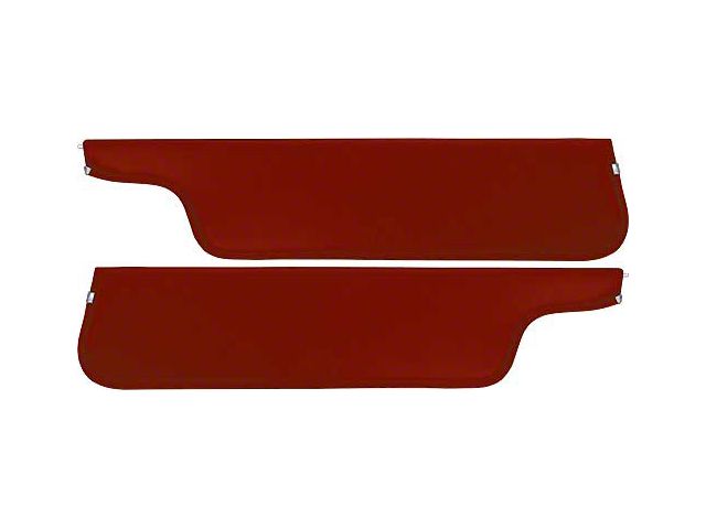 1973-79 Ford Pickup Sun Visors, New Style, Maroon Corinthian Grain Vinyl