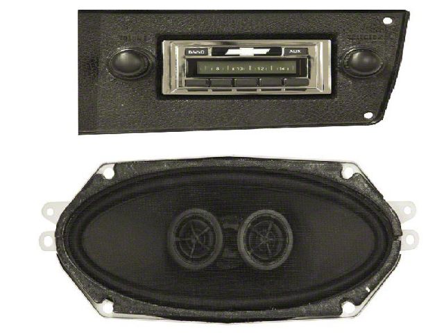 Custom Autosound Stereo,USA-230, w/Speaker 73-88
