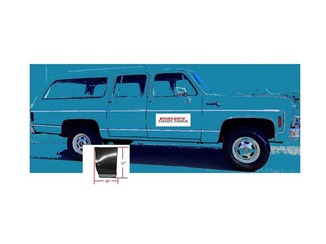 1973-91 Suburban Right Front Lower Quarter Panel Section