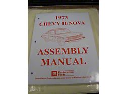 1973 Chevy II Nova Factory Assembly Instruction Manual