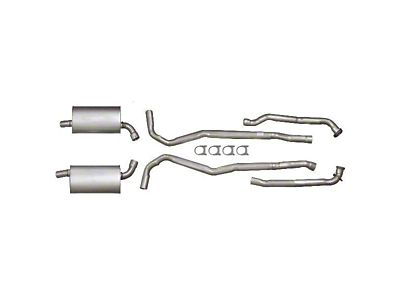 1973 Corvette Exhaust System Big Block Aluminized 2-1/2 With Automatic Transmission