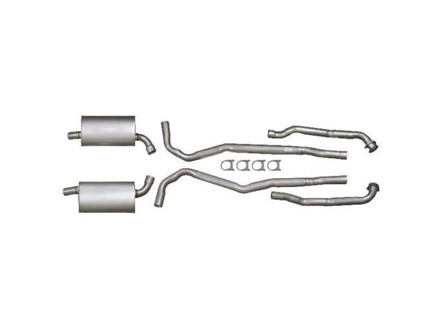 1973 Corvette Exhaust System Big Block Aluminized 2-1/2 With Mnual Transmission