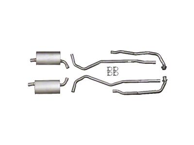 1973 Corvette Exhaust System Small Block 190hp Aluminized 2 With Automatic Transmission