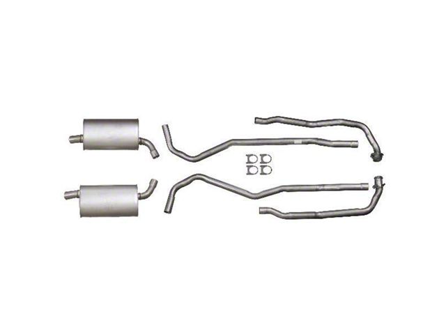 1973 Corvette Exhaust System Small Block 190hp Aluminized 2 With Manual Transmission