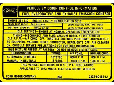 1973 Ed 351-4v At/mt