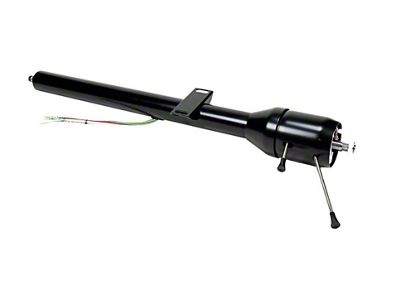 1974-1975 Ford Bronco Ididit Tilt Floor Shift Steering Column, Black