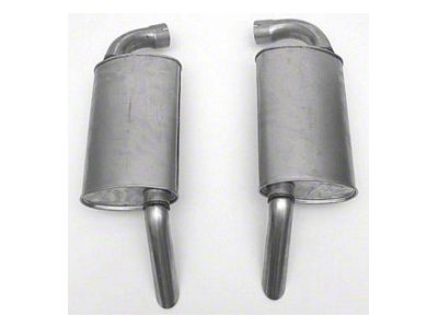 1974-1979 Corvette Aluminized Mufflers 2-1/2