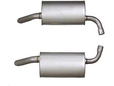 Mufflers, 2, L48, Aluminized, 1974