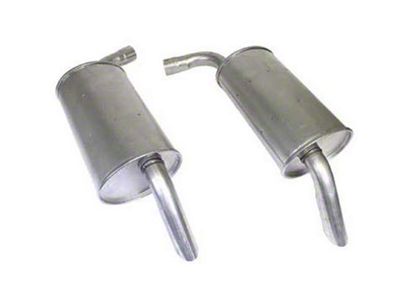 1974 Corvette Mufflers Aluminized 2.5