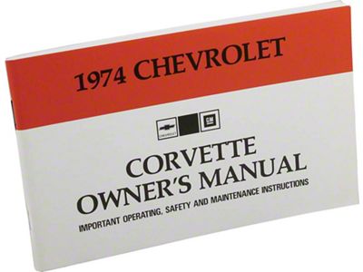 1974 Corvette Owners Manual