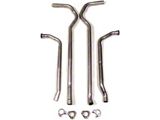 Aluminized Steel Small Block 2 Exhaust Pipes With Automatic Transmission (1974 Corvette C3)