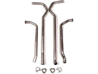1974 L48 Aluminized Steel Small Block 2 Exhaust Pipes WithAutomatic Transmission