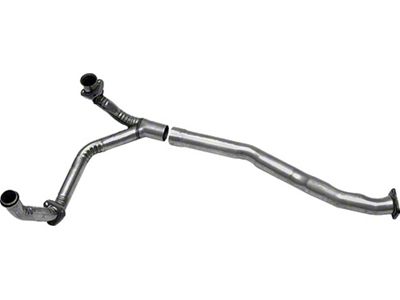 Exhaust Y-Pipe, Front, Aluminized, 1975-1976