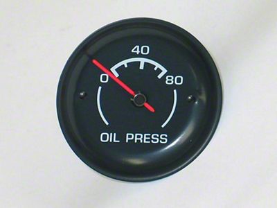 Oil Pressure Gauge, Dash Unit, 1975-1976