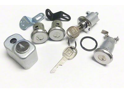 1975-1977 Corvette Complete Lock Kit With Original Keys Concours Correct