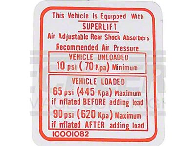 Interior Decal,Ec/sprint Air Shock Instructions,75-78