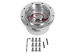 64-77 Ford Steering Wheel Adapter - For 9 Bolt Mount, Black
