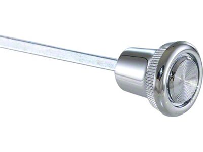 Headlight Switch Knob & Shaft - Chrome/ Plastic