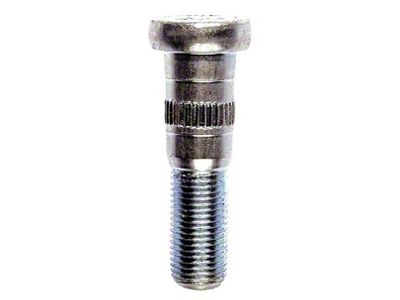 1/2-20 Serrated Wheel Studs; 0.608-Inch Knurl; 2-1/4-Inch Length