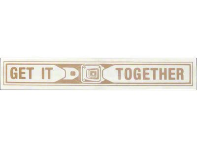 1975-1979 Ford Thunderbird Seat Belt Decal - GET IT TOGETHER