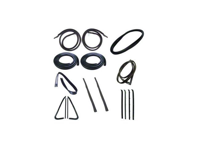 1975- 1980 Chevy-GMC Truck Complete Weatherstrip Seal Kit With Black Lockstrip