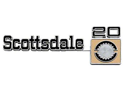 1975-1980 GM Truck Scottsdale 20 Front Fender Emblem