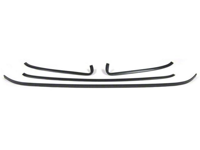 1975-1981 Camaro Black Anodized Rear Windsheild Molding Set