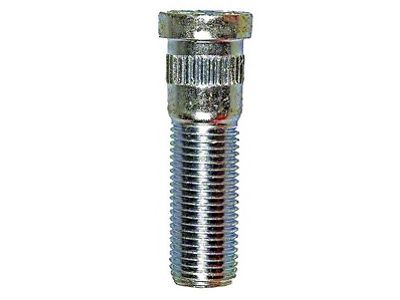 9/16-18 Serrated Wheel Studs; 0.625-Inch Knurl; 2-Inch Length
