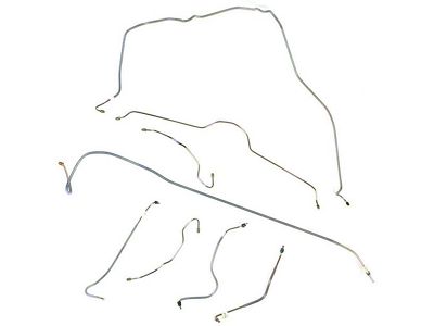 1975 Corvette Brake Line Kit Without Power Brakes Stainless Steel