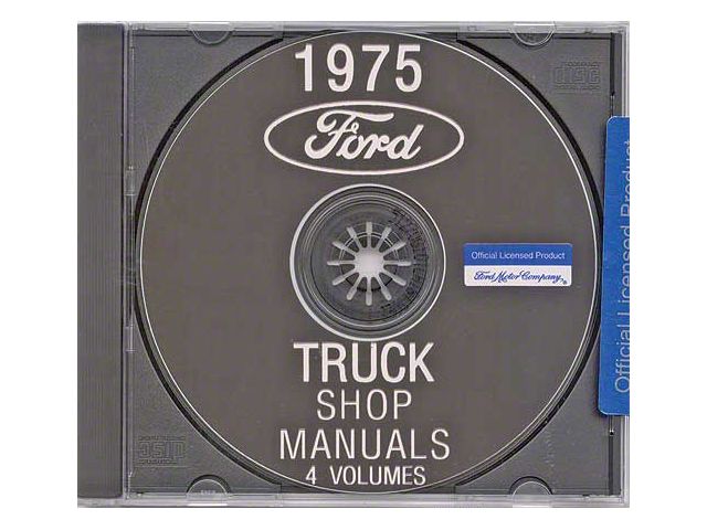 1975 Ford Truck Shop Manuals,4 Volumes (CD-ROM)