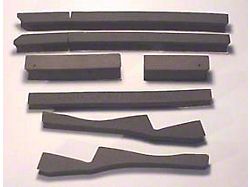1976-1978 Corvette Radiator And Fan Shroud Seal Kit L48 Without Air Conditioning 