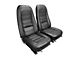 CA 1976-1978 Corvette Seat Covers Driver Leather Black With All Leather Construction