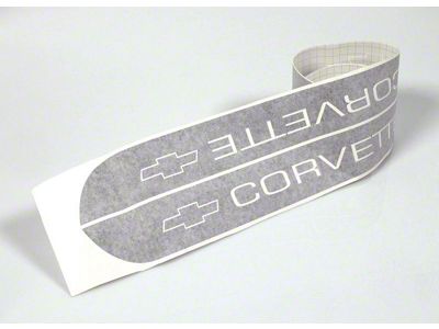 1976-1979 Corvette Hood Decal Kit With Word Corvette Black