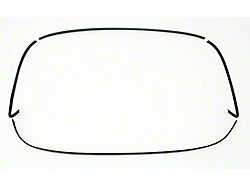 1976-1981 Camaro Rear Glass Moldings Black