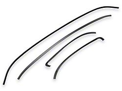 Rear Glass Moldings, Black (76-81 Firebird)